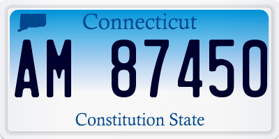 CT license plate AM87450