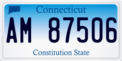 CT license plate AM87506