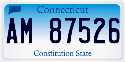 CT license plate AM87526