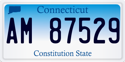 CT license plate AM87529