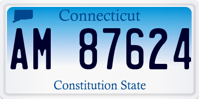CT license plate AM87624