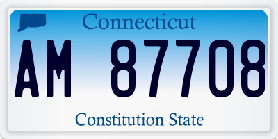 CT license plate AM87708