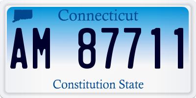 CT license plate AM87711