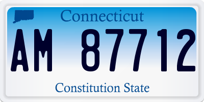 CT license plate AM87712