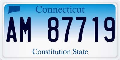 CT license plate AM87719
