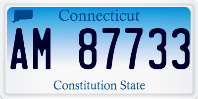CT license plate AM87733
