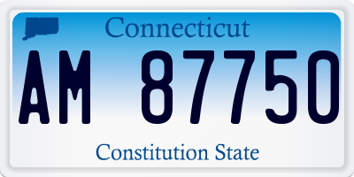 CT license plate AM87750