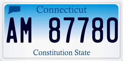 CT license plate AM87780
