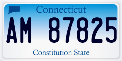 CT license plate AM87825