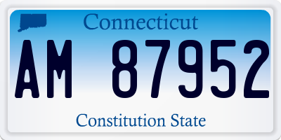 CT license plate AM87952