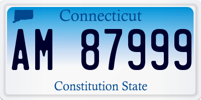 CT license plate AM87999