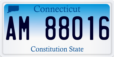 CT license plate AM88016