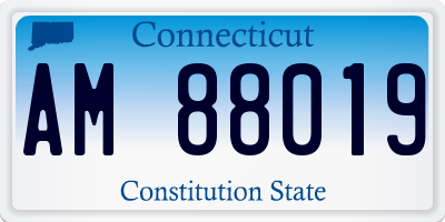 CT license plate AM88019