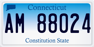 CT license plate AM88024