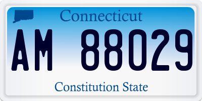 CT license plate AM88029