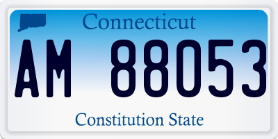 CT license plate AM88053