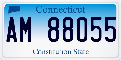 CT license plate AM88055