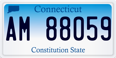CT license plate AM88059