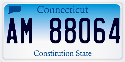 CT license plate AM88064