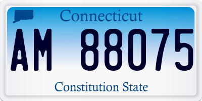 CT license plate AM88075