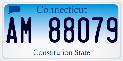 CT license plate AM88079