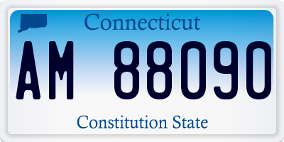 CT license plate AM88090