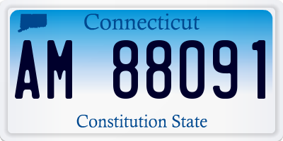 CT license plate AM88091