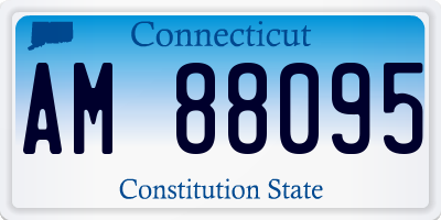 CT license plate AM88095