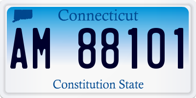 CT license plate AM88101