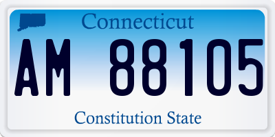 CT license plate AM88105