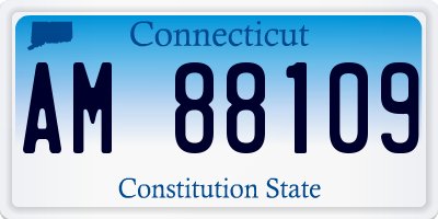 CT license plate AM88109