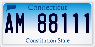 CT license plate AM88111