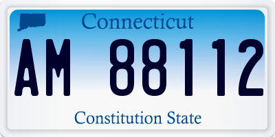 CT license plate AM88112