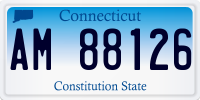 CT license plate AM88126