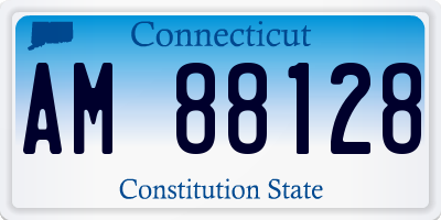 CT license plate AM88128
