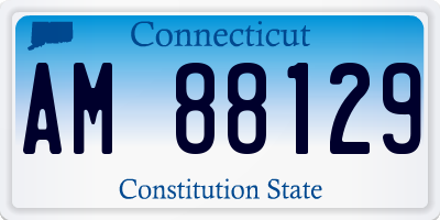 CT license plate AM88129
