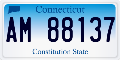 CT license plate AM88137