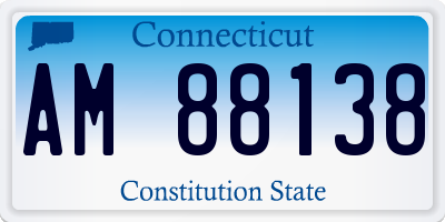 CT license plate AM88138