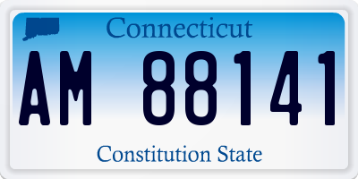 CT license plate AM88141