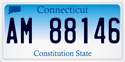 CT license plate AM88146