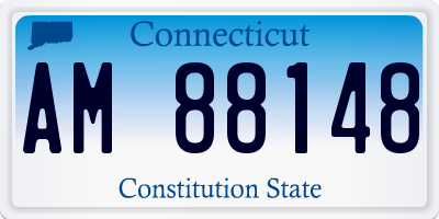 CT license plate AM88148