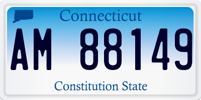 CT license plate AM88149