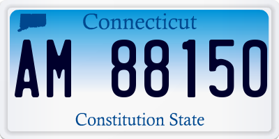CT license plate AM88150