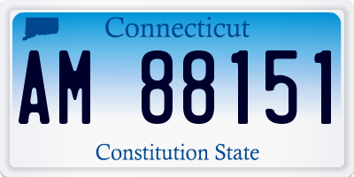 CT license plate AM88151