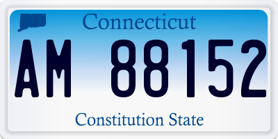 CT license plate AM88152