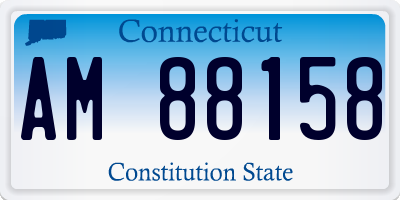 CT license plate AM88158