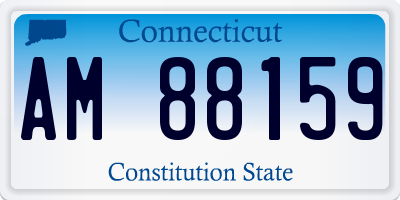 CT license plate AM88159