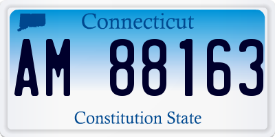 CT license plate AM88163