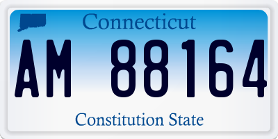 CT license plate AM88164