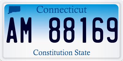 CT license plate AM88169
